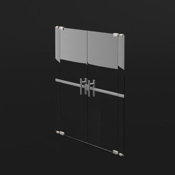 "Stylish Pivoting Glass Door with Side Panels - Perfect for Store Fronts and Offices | Blender 3D Model". This alt text includes the keywords "pivoting glass door", "side panels", "store fronts", "offices", and "Blender 3D Model". It also highlights the door's stylish design, making it more appealing to potential users.