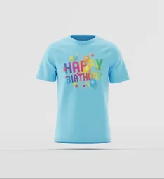 Colorful "Happy Birthday" Graphic Tee