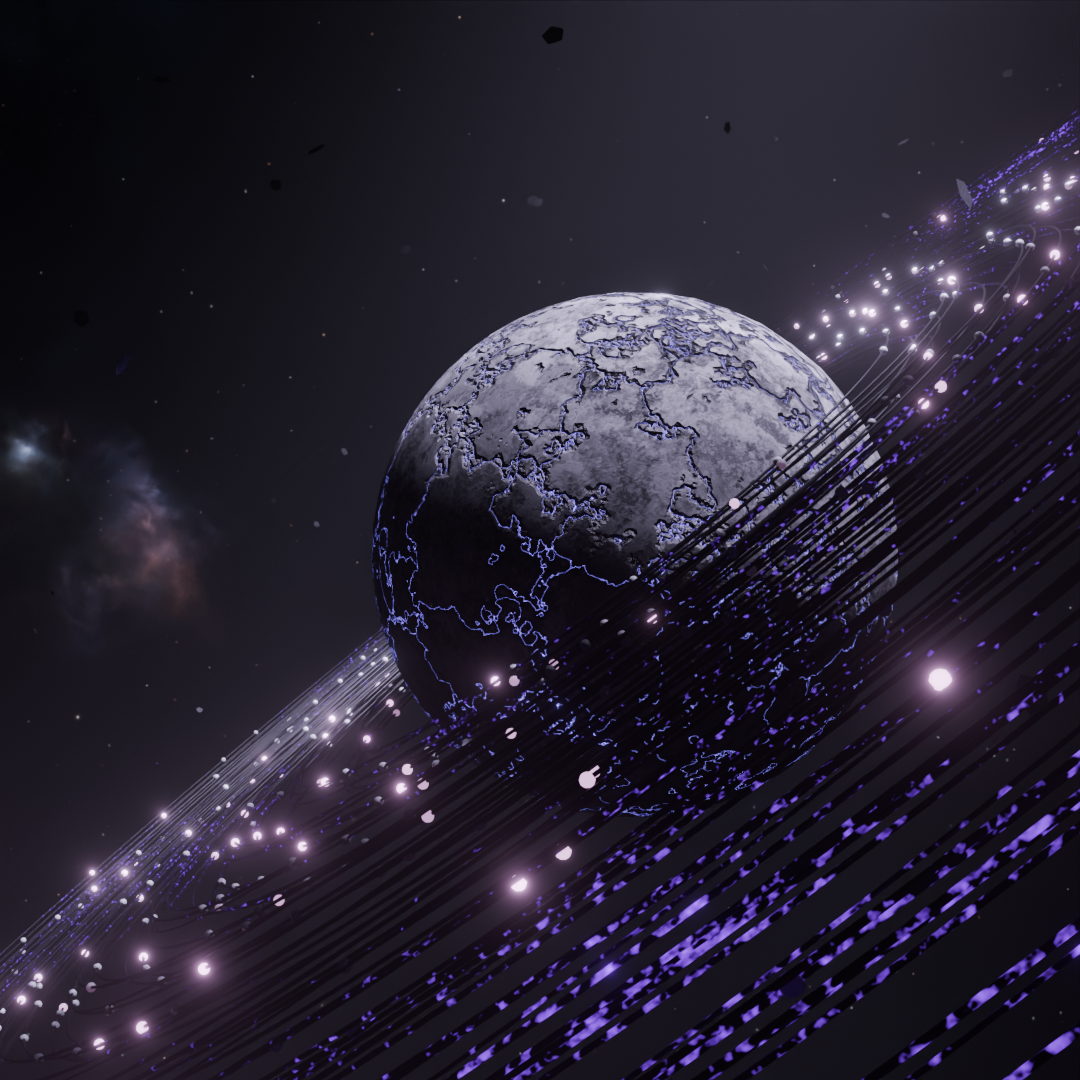 Cosmic Serenity A Blender Artwork | FREE Science scenes | BlenderKit