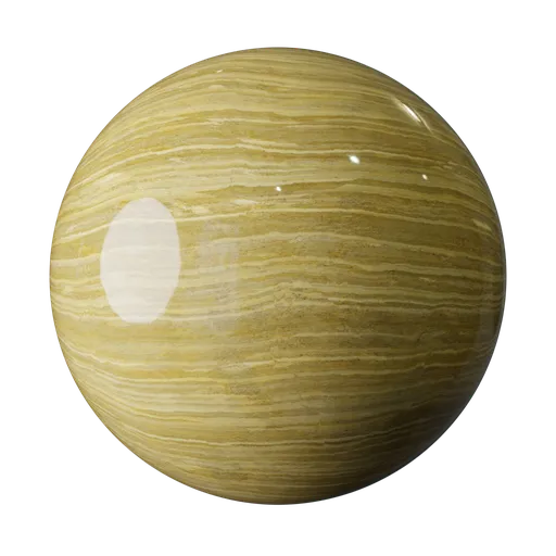 4K photorealistic Bright Gold Brown Travertine texture for Blender 3D PBR materials.