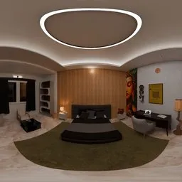 Bedroom Interior Night