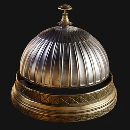 Antique Reception Desk Bell Ornate