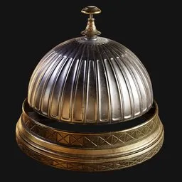 Antique Reception Desk Bell Ornate