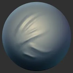 3D Sculpting Brush for detailed fabric wrinkles and creases, compatible with Blender 3D models.