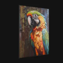 Parrot painting