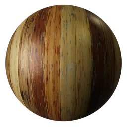 Wood Panelling Colored Rough Dark