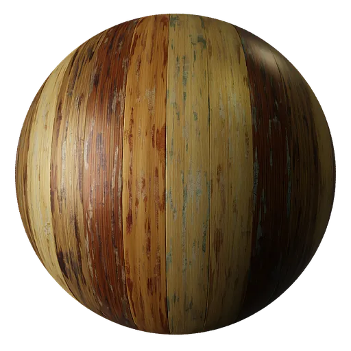 Wood Panelling Colored Rough Dark
