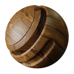 Realistic dark teak wood texture for PBR material in 3D modeling, suitable for Blender and other 3D apps.