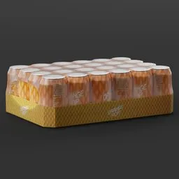 Pack of Orange POP drinks