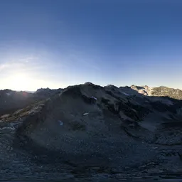 Sunny Sunset Rocky Mountains