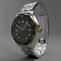 Omega Seamaster Diver 300M gold on steel