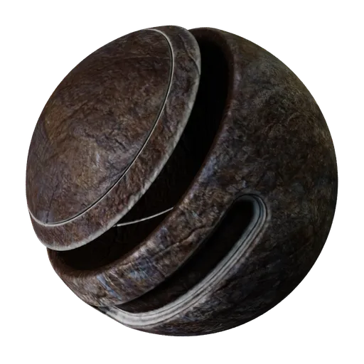 Purple Deformed Rock