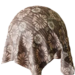 Curtain decor brown fabric