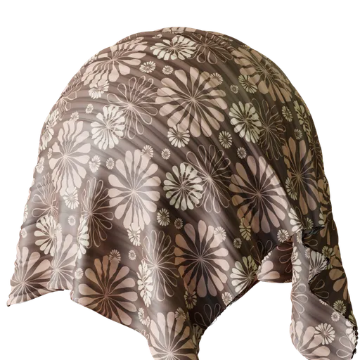 Curtain decor brown fabric