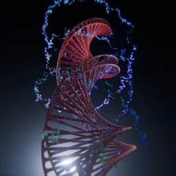 DNA with Flowing Particles