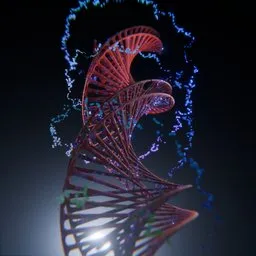 DNA with Flowing Particles