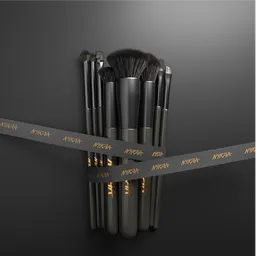 Makeup brushes with ribbon