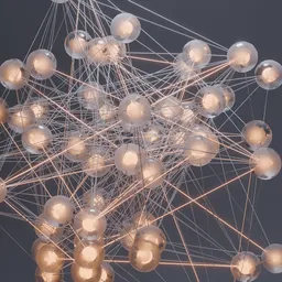 Abstract light bulbs Animation