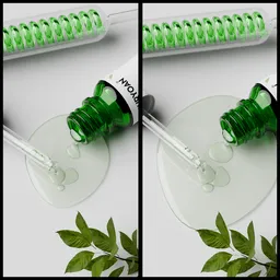 Spilled serum asthetic shot