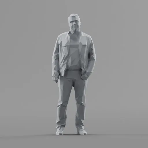 Lowpoly Male Standing