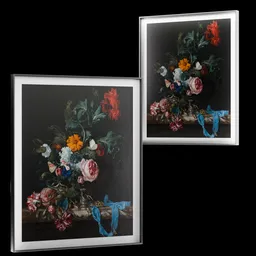 Floral Timepiece Painting