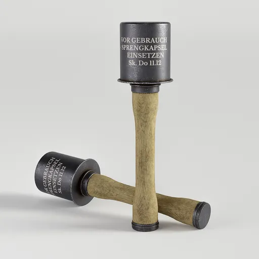 Stielhandgranate German Hand Grenade