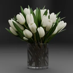 White Tulip Vase