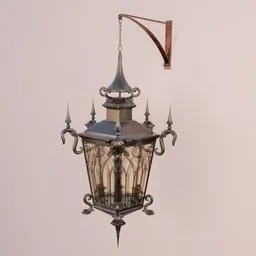 Gothic Bronze Lantern