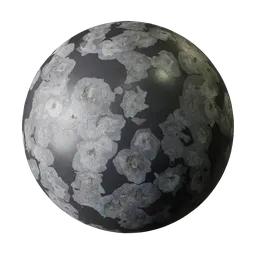 Damaged painted wall