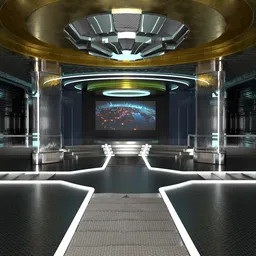 Sci-fi virtual set