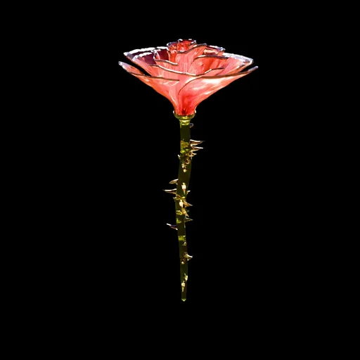 Crystal Glassy Rose