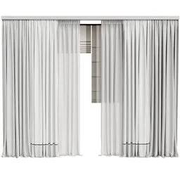 MI Silk And Cotton Curtain Set