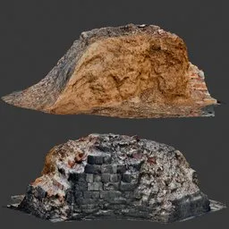 Ruined Masonry Wall