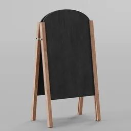 Standing floor chalkboard