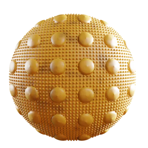 High-resolution PBR texture for 3D rendering in Blender with raised metal dots, suitable for urban environment modeling.