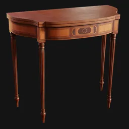 Antique Federal Swing-Leg Game Table