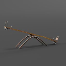 Old Playground Item: Seesaw