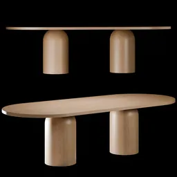 Casa Blanco Bullet Dining Table