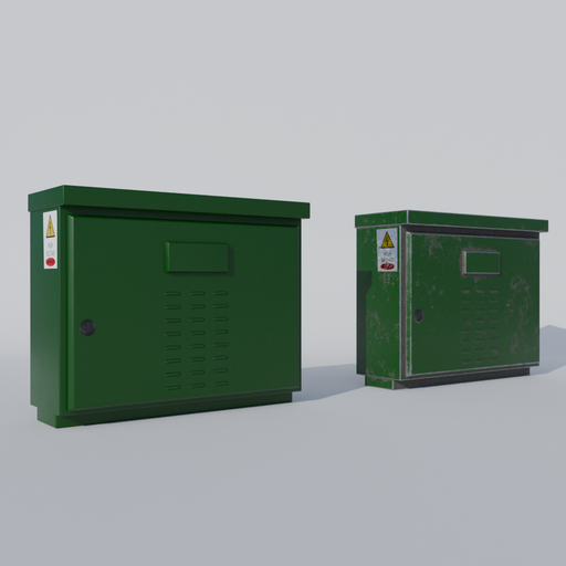 Thin Transformer Box | FREE Urban Environment models | BlenderKit