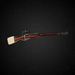 World at War Game-Ready Gun + 4k Textures | Blenderkit Series