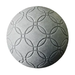 Concrete ornament wall