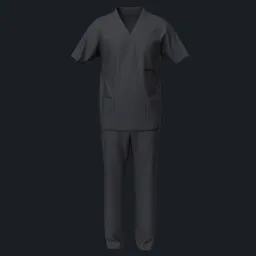 Black Medical Scrubs