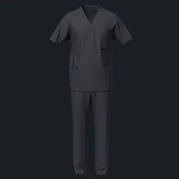 Black Medical Scrubs