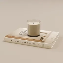 Candle on Design Book
