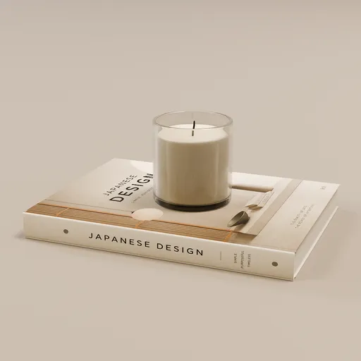 Candle on Design Book