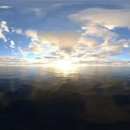 Sunset yellow light cloud 18k