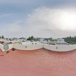 Red Tiled Suburban Rooftop