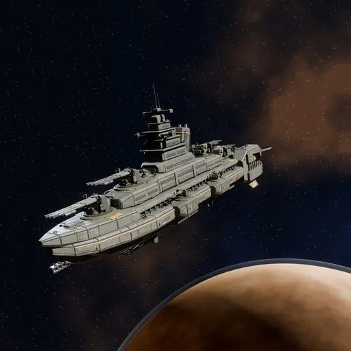 Sci Fi Spaceship Battleship
