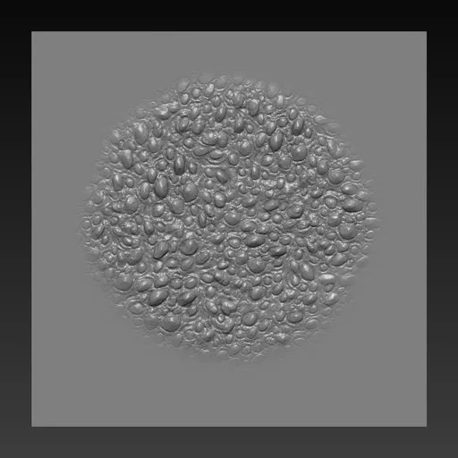 3D sculpting brush creating detailed reptilian skin texture for Blender models.