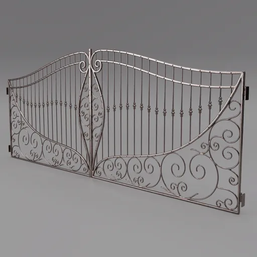 Large Fancy Wrought Iron Gate